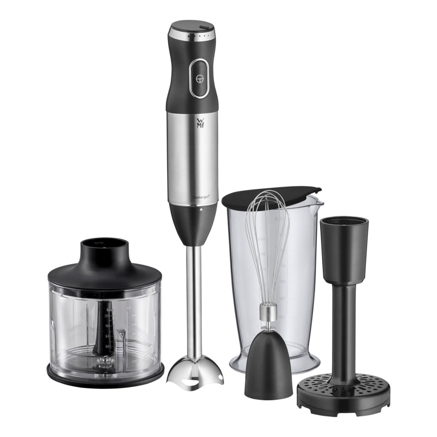 WMF - Rokas blenderis ar piederumiem 4in1 KULT X 600W/230V nerūsējošs tērauds