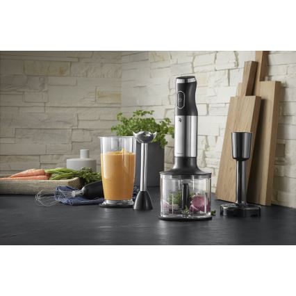 WMF - Rokas blenderis ar piederumiem 4in1 KULT X 600W/230V nerūsējošs tērauds