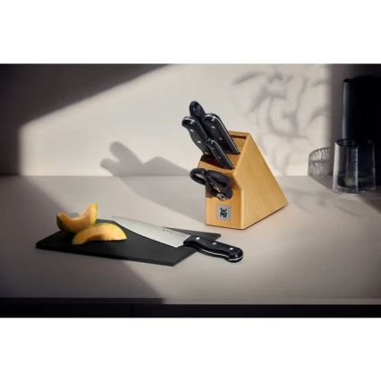 WMF - SPITZENKLASSE PLUS virtuves nažu komplekts ar nažu bloku, 6 gab.