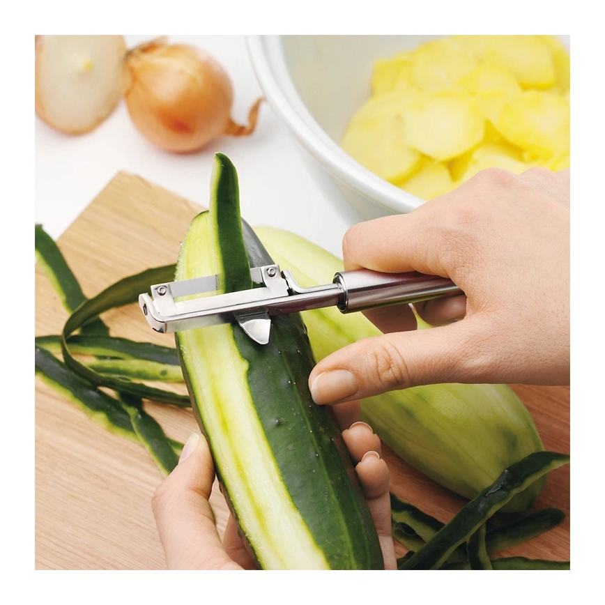 WMF - svārstāmais dārzeņu mizotājs PROFI PLUS no nerūsējošā tērauda