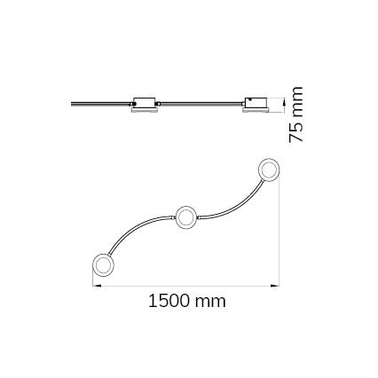 Wofi 10184 - LED Aptumšojams starmetis LIMA 3xLED/7W/230V 3000K