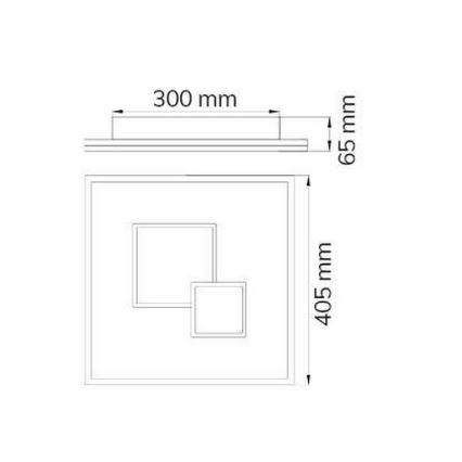 Wofi 11247 - LED Aptumšojama griestu lampa NADRA LED/27W/230V