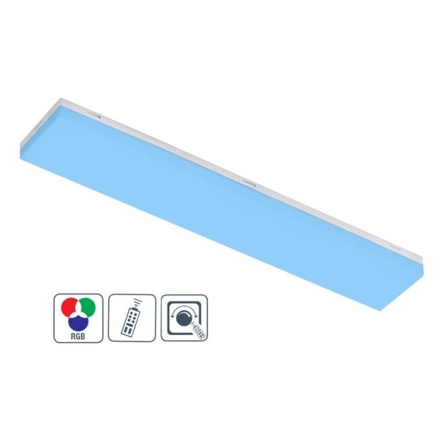 Wofi 11276 - LED RGB Pagarinājuma aptumšojams virsapmetuma panelis FOURLIGHTS LED/10W/230V
