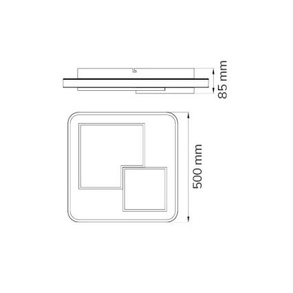 Wofi 11610 - LED Aptumšojama griestu lampa FELA LED/40,5W/230V 3000K