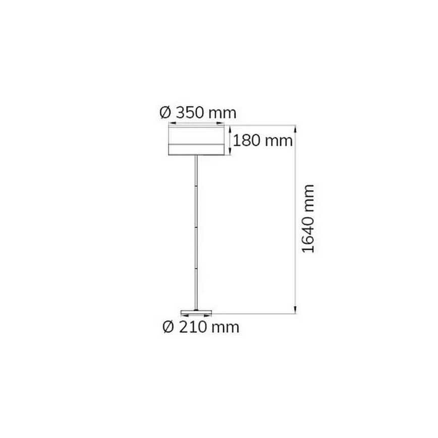 Wofi 11765 - Grīdas stāvlampa DAVIE 1xE27/40W/230V