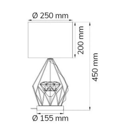 Wofi 11977 - LED Aptumšojama galda lampa AMY LED/10W/230V