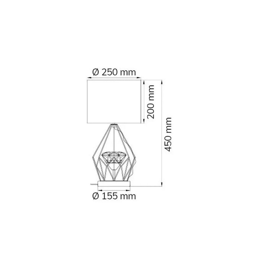 Wofi 11977 - LED Aptumšojama galda lampa AMY LED/10W/230V