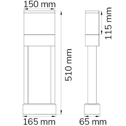 Wofi 12225 - LED Mājas numurs DIEGO LED/10,5W/230V 3000K IP54