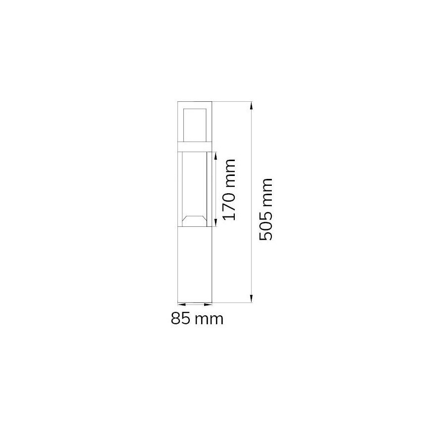 Wofi 12228 - LED Āra lampa SIERRA LED/10W/230V IP54 50,5 cm