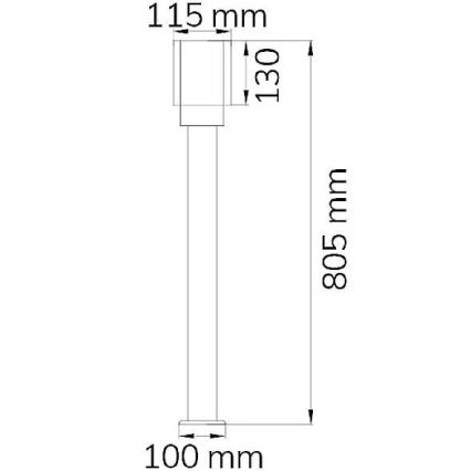 Wofi 12232 - Āra lampa PITA 1xE27/10W/230V IP54