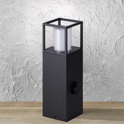 Wofi 12233 - LED Āra lampa ar kontaktligzdu FILIA LED/8,5W/230V IP54 50 cm SCHUKO