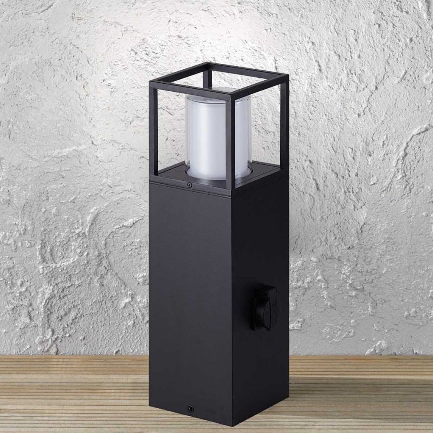 Wofi 12233 - LED Āra lampa ar kontaktligzdu FILIA LED/8,5W/230V IP54 50 cm SCHUKO
