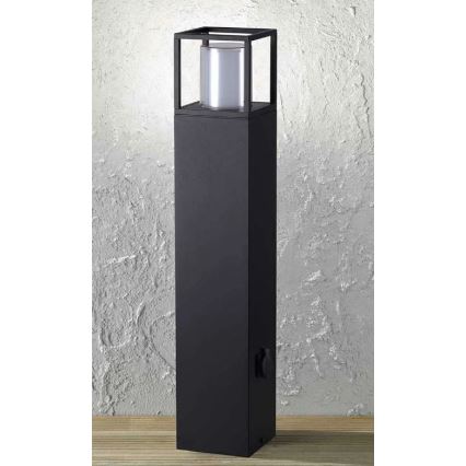 Wofi 12234 - LED Āra lampa ar kontaktligzdu FILIA LED/8,5W/230V IP54 80 cm SCHUKO