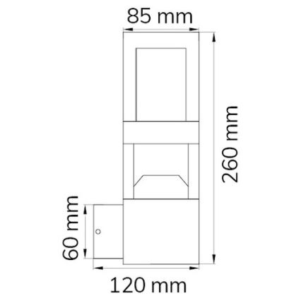 Wofi 12244 - LED Āra sienas lampa SIERRA LED/10W/230V IP54