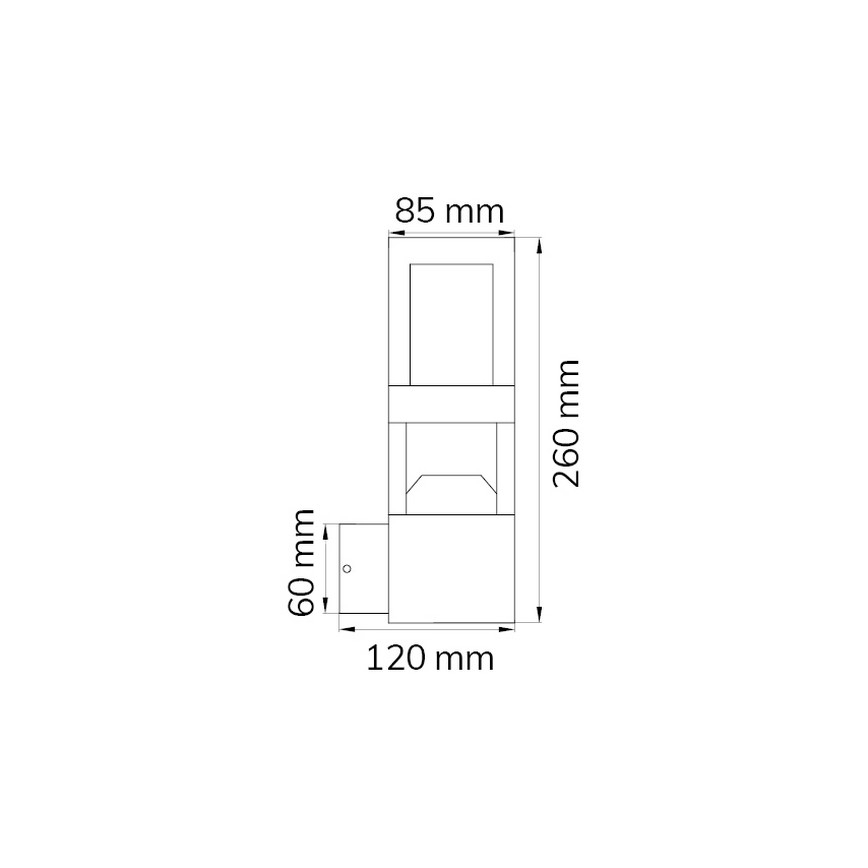 Wofi 12244 - LED Āra sienas lampa SIERRA LED/10W/230V IP54