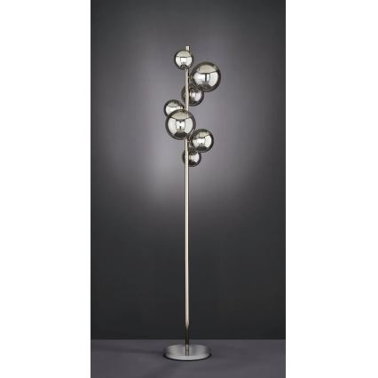 Wofi 3014-705W - LED Grīdas stāvlampa VILLA 7xG9/3W/230V melna