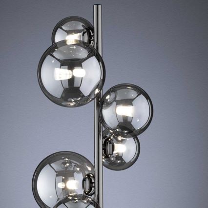 Wofi 3014-705W - LED Grīdas stāvlampa VILLA 7xG9/3W/230V melna