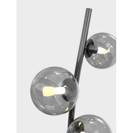 Wofi 3014-905 - LED Grīdas stāvlampa NANCY 9xG9/3,5W/230V melns hroms