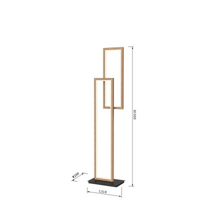 Wofi 3023-206 - LED Aptumšojama grīdas stāvlampa PESCARA LED/21W/230V