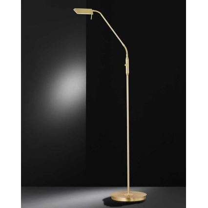 Wofi 3321.01.32.6000 - LED Aptumšojama grīdas stāvlampa CORY LED/8W/230V misiņš