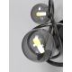 Wofi 4014-205 - LED Sienas lampa NANCY 2xG9/3,5W/230V melns hroms
