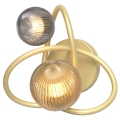 Wofi 4015-204 - LED Sienas lampa METZ 2xG9/3,5W/230V zelta/pelēka