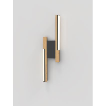 Wofi 4031-206- LED ar regulējamu spilgtumu sienas gaismeklis PALERMO 11W/230V kaučuka koks