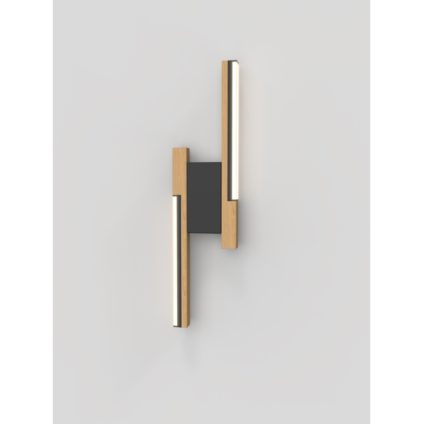 Wofi 4031-206- LED ar regulējamu spilgtumu sienas gaismeklis PALERMO 11W/230V kaučuka koks