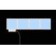 Wofi 4506.04.06.9000 - KOMPLEKTS 4x LED RGB Aptumšojama sienas lampa LED/2W/230V + tālvadības pults