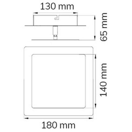 Wofi 451401709000 - LED Sienas lampa FEY LED/8W/230V hroms