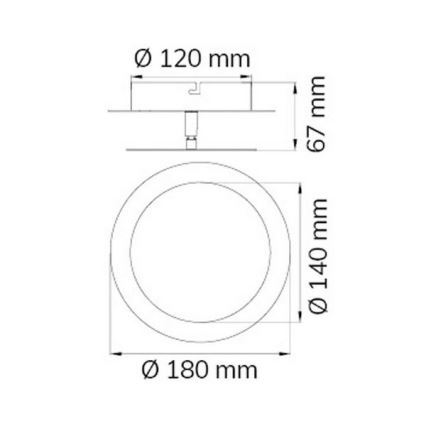 Wofi 451701709000 - LED Sienas lampa SLIGO LED/6W/230V hroms