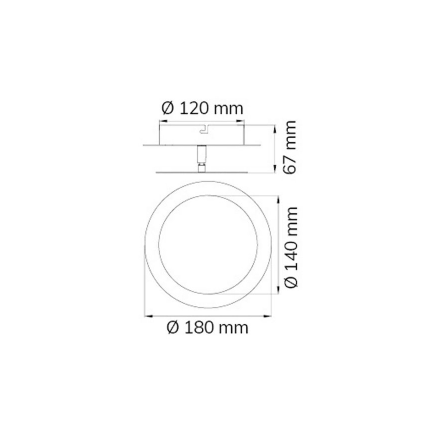 Wofi 451701709000 - LED Sienas lampa SLIGO LED/6W/230V matēts hroms