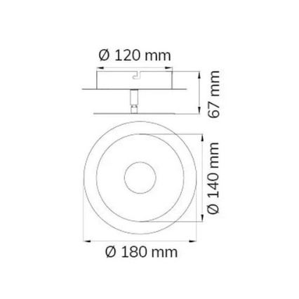 Wofi 451901709000 - LED Sienas lampa AFIR LED/6W/230V hroms