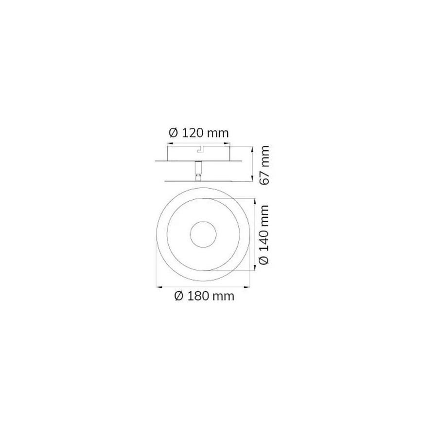 Wofi 451901709000 - LED Sienas lampa AFIR LED/6W/230V matēts hroms
