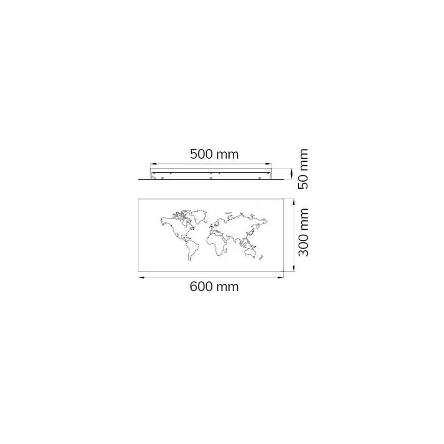 Wofi 4556.01.50.9600 - LED Dekoratīva sienas lampa LINDA LED/26W/230V 3000K