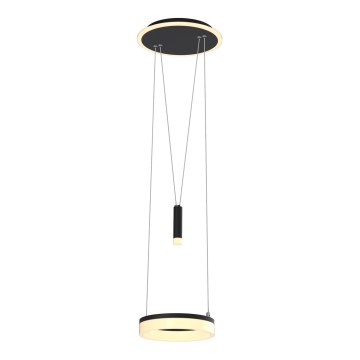 Wofi 6054-302 - LED Aptumšojama lustra ar auklu JESSE LED/15,5W/230V melna