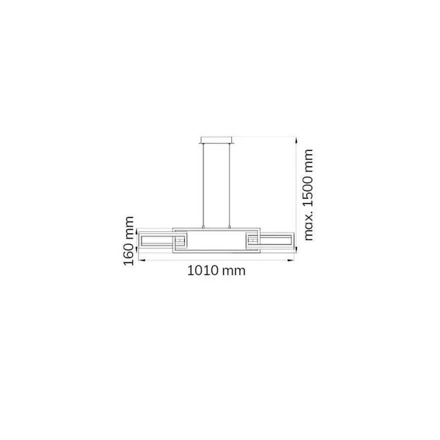 Wofi 6133.03.64.9000 - LED Aptumšojama lustra ar auklu MURIEL LED/26W/230V