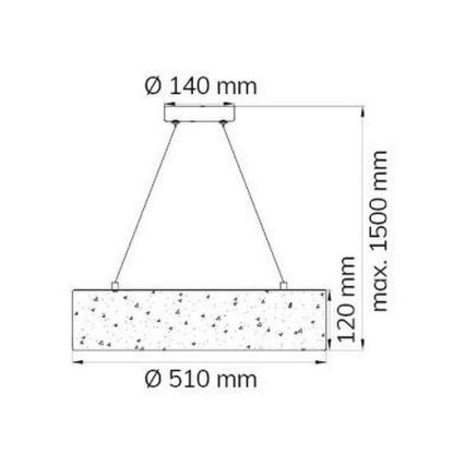 Wofi 6370.01.70.7000 - LED Lustra ar auklu LEIKA LED/21W/230V