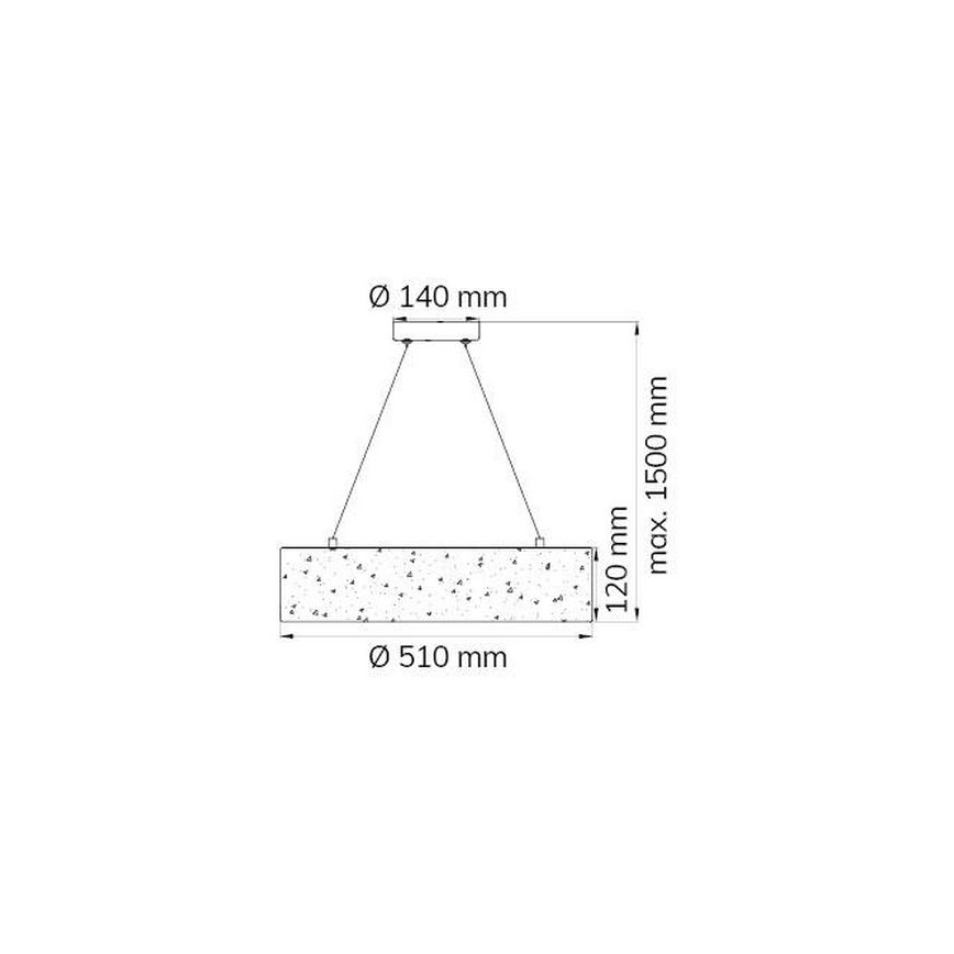 Wofi 6370.01.70.7000 - LED Lustra ar auklu LEIKA LED/21W/230V