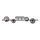 Wofi 7014-405W - LED Virsapmetuma lustra VILLA 4xG9/3W/230V melna
