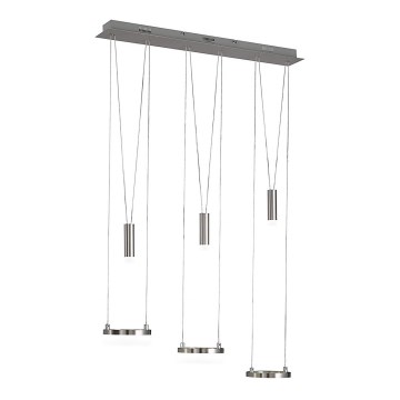 Wofi 7263.06.54.6000 - LED Aptumšojama lustra ar auklu JETTE 3xLED/7,5W/230V + 3xLED/1W