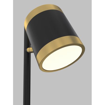 Wofi 8003-104S - LED Aptumšojama galda lampa TOULOUSE LED/10W/230V melna/zelta