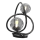 Wofi 8014-205 - LED Galda lampa NANCY 2xG9/3,5W/230V melna/spīdīgi hromēts