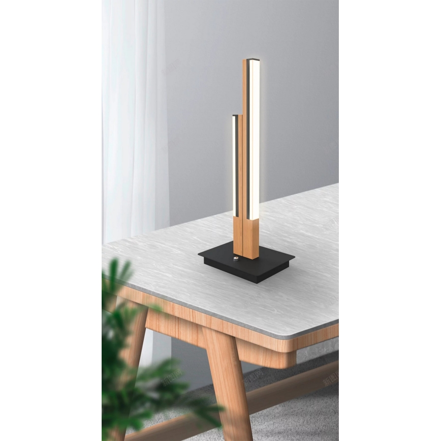 Wofi 8031-206 - LED galda lampa PALERMO LED/10,5W/230V kaučuka koks