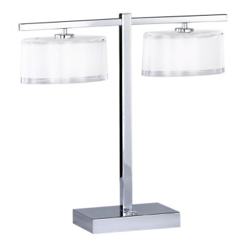 WOFI 8100.02.01.0000 - Galda lampa BELLEVUE 2xGY6,35/35W