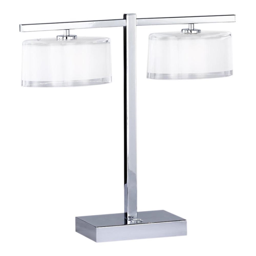 WOFI 8100.02.01.0000 - Galda lampa BELLEVUE 2xGY6,35/35W