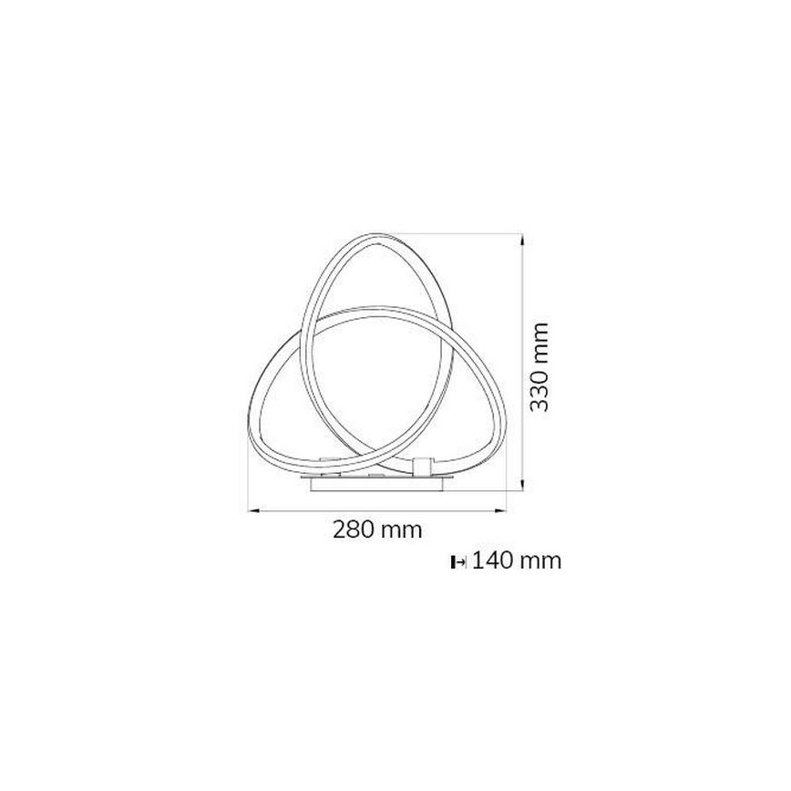 Wofi 8134.01.88.9000 - LED Aptumšojama galda lampa INDIGO LED/19W/230V