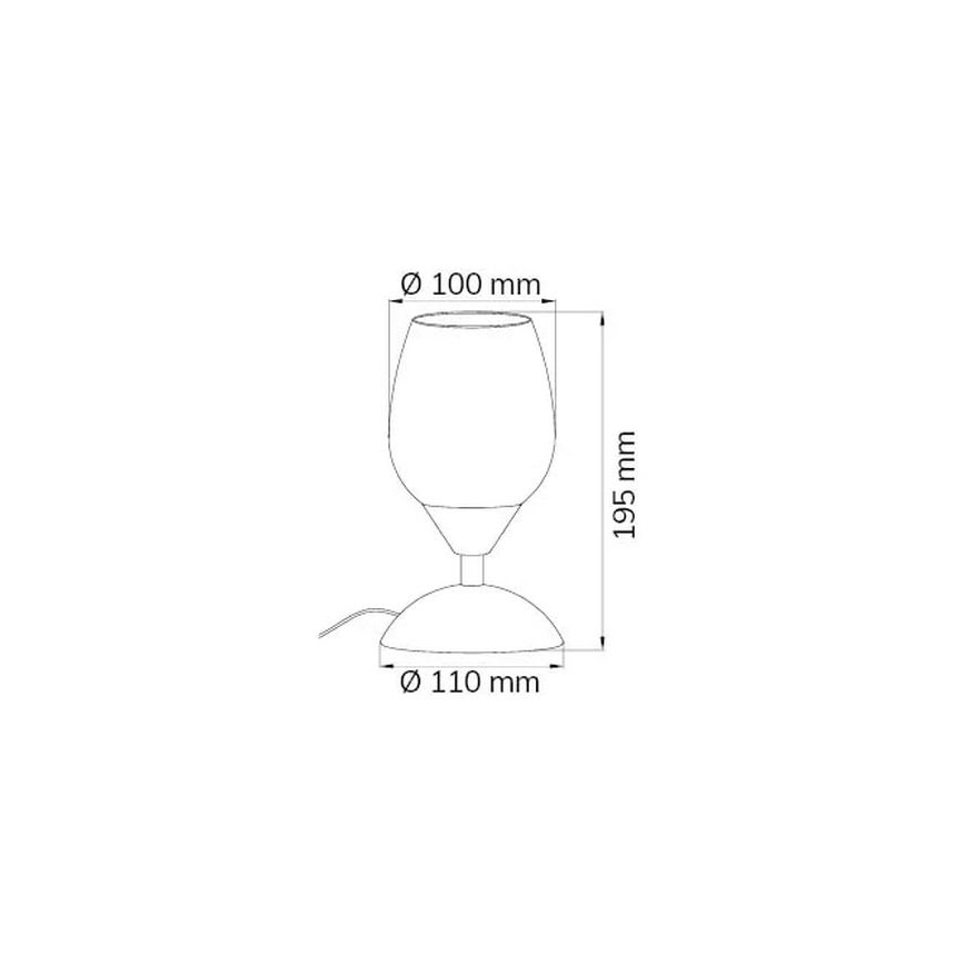 Wofi 814101640500 - Aptumšojama skārienvadāma galda lampa FLAME 1xE14/60W/230V