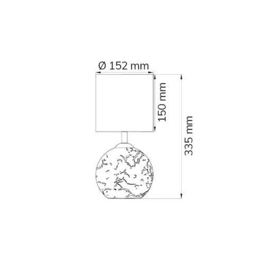 Wofi 8149.02.13.6012 - Galda lampa CARMEN 1xE14/40W/230V + 1xG9/10W zelta