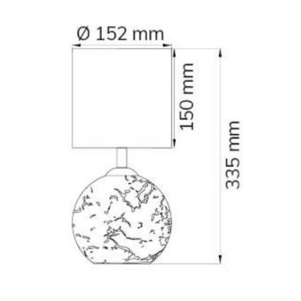 Wofi 8149.02.70.6006 - Galda lampa CARMEN 1xE14/40W/230V + 1xG9/10W sudraba